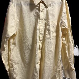 Men’s Yellow Long Sleeve Tommy Hilfiger Shirt – 17 34/35 Regular Fit